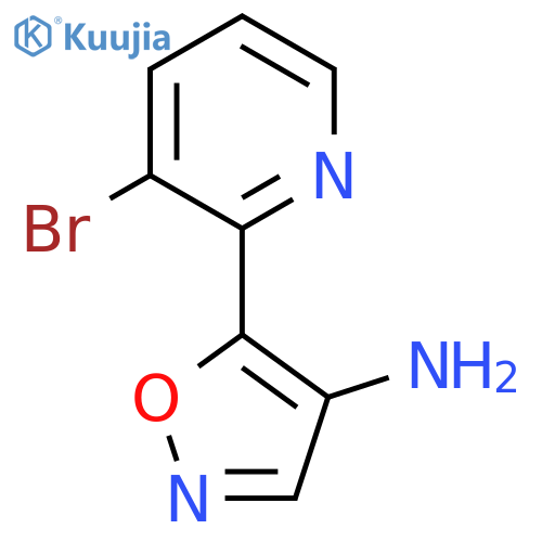 5-(3-bromopyridin-2-yl)-1,2-oxazol-4-amine structure