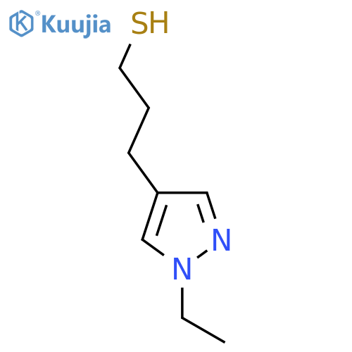 3-(1-ethyl-1H-pyrazol-4-yl)propane-1-thiol structure