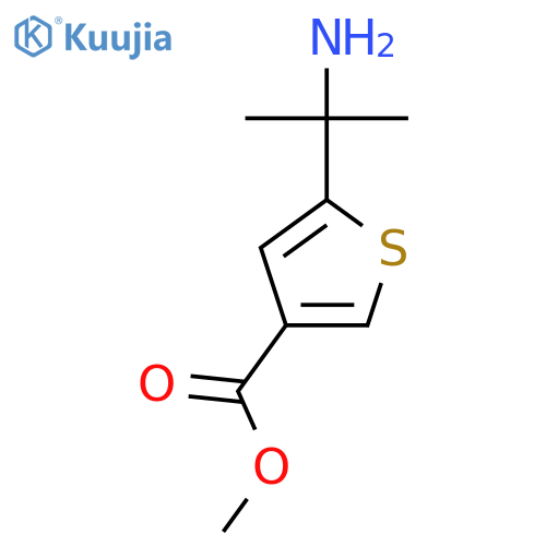 methyl 5-(2-aminopropan-2-yl)thiophene-3-carboxylate structure