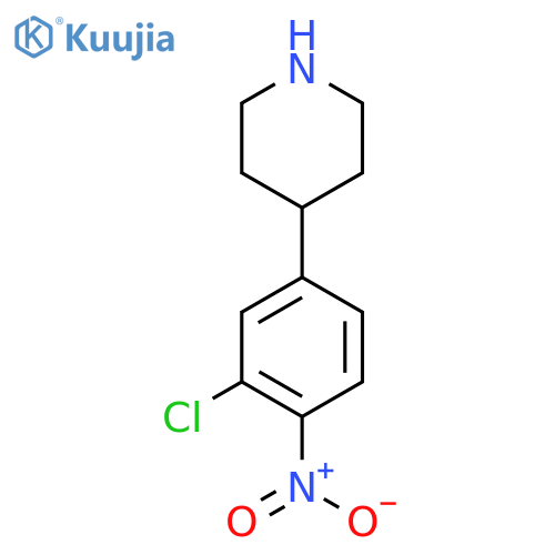 4-(3-chloro-4-nitrophenyl)piperidine structure