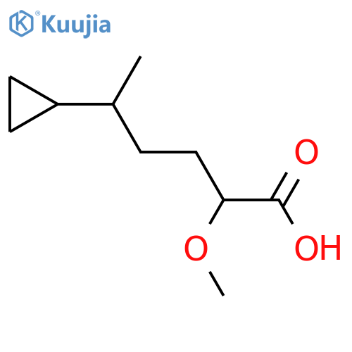 5-cyclopropyl-2-methoxyhexanoic acid structure