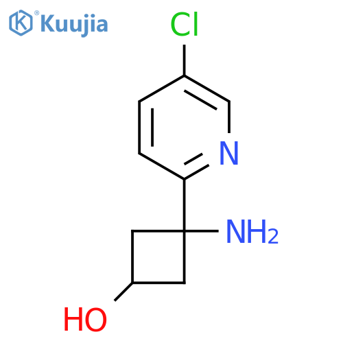 3-amino-3-(5-chloropyridin-2-yl)cyclobutan-1-ol structure