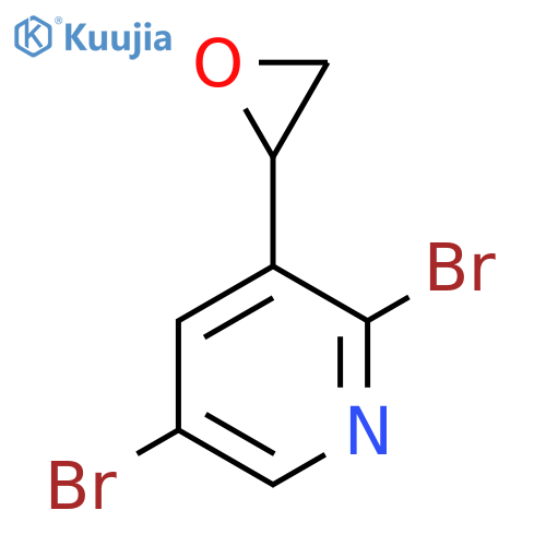 2,5-dibromo-3-(oxiran-2-yl)pyridine structure