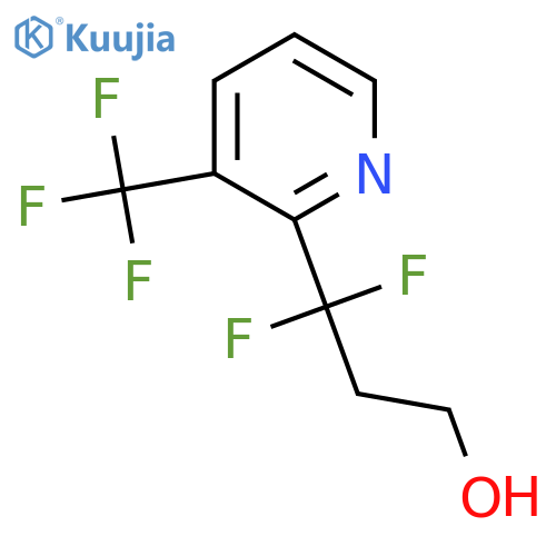 3,3-difluoro-3-3-(trifluoromethyl)pyridin-2-ylpropan-1-ol structure