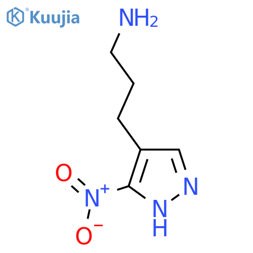 3-(3-nitro-1H-pyrazol-4-yl)propan-1-amine structure