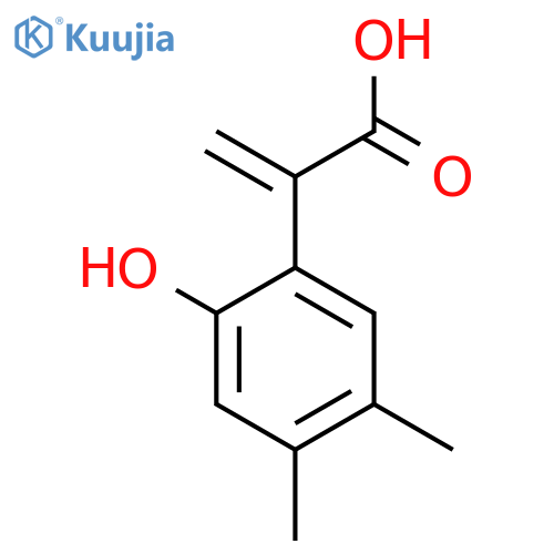 2-(2-hydroxy-4,5-dimethylphenyl)prop-2-enoic acid structure