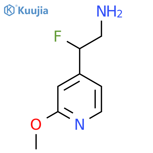 2-fluoro-2-(2-methoxypyridin-4-yl)ethan-1-amine structure