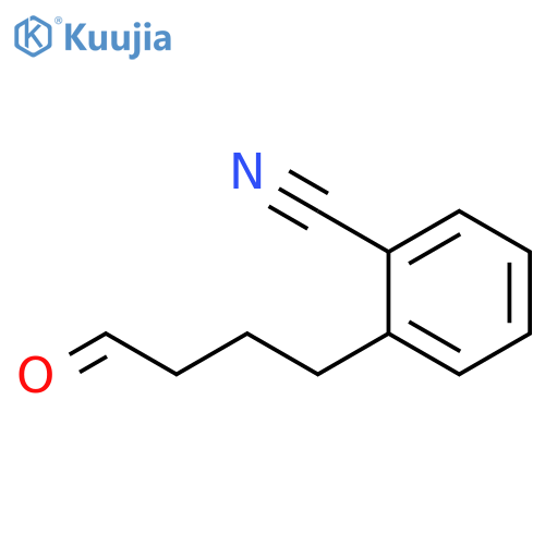 2-(4-oxobutyl)benzonitrile structure