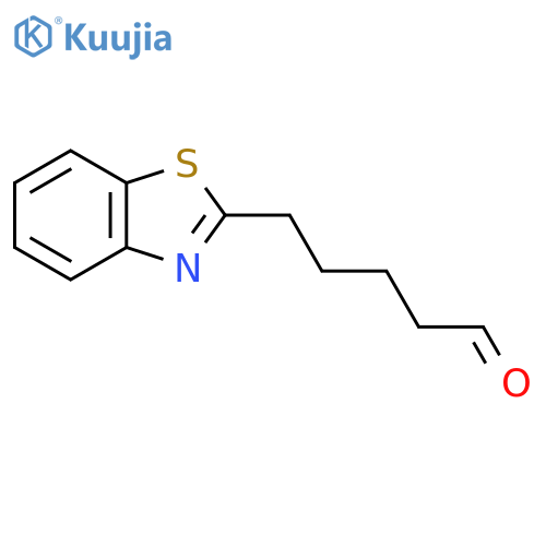 5-(1,3-benzothiazol-2-yl)pentanal structure