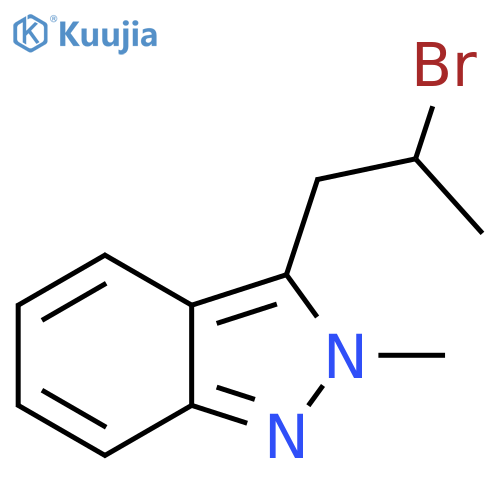 3-(2-bromopropyl)-2-methyl-2H-indazole structure
