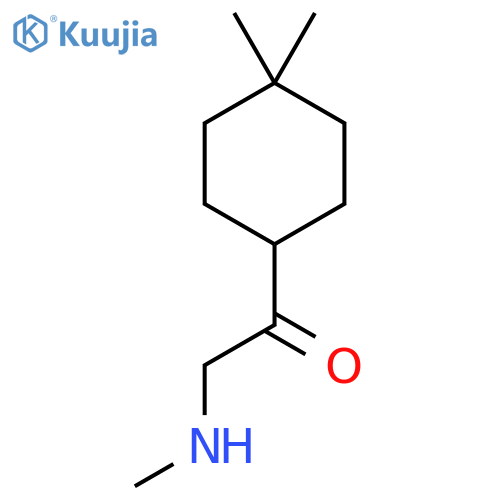 1-(4,4-Dimethylcyclohexyl)-2-(methylamino)ethan-1-one structure