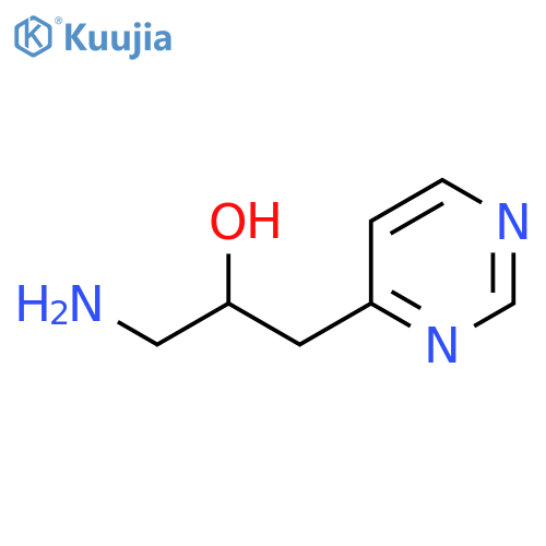 1-amino-3-(pyrimidin-4-yl)propan-2-ol structure