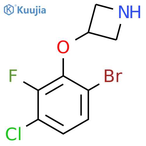 3-(6-bromo-3-chloro-2-fluorophenoxy)azetidine structure
