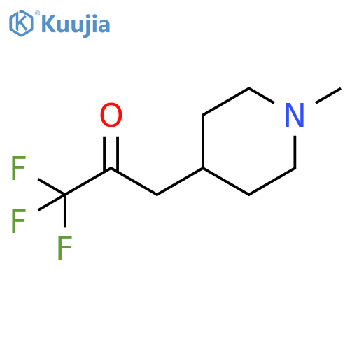 1,1,1-trifluoro-3-(1-methylpiperidin-4-yl)propan-2-one structure