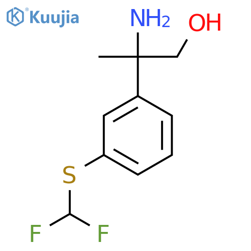 2-amino-2-{3-(difluoromethyl)sulfanylphenyl}propan-1-ol structure