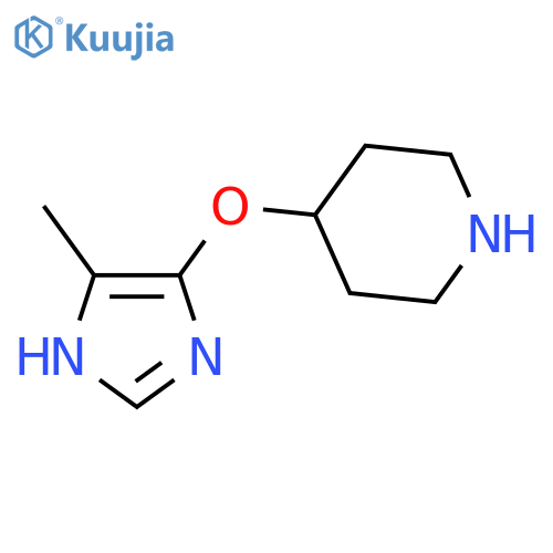 4-(4-methyl-1H-imidazol-5-yl)oxypiperidine structure