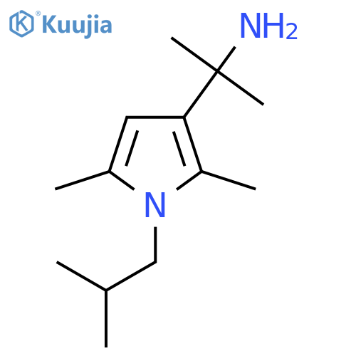 2-2,5-dimethyl-1-(2-methylpropyl)-1H-pyrrol-3-ylpropan-2-amine structure