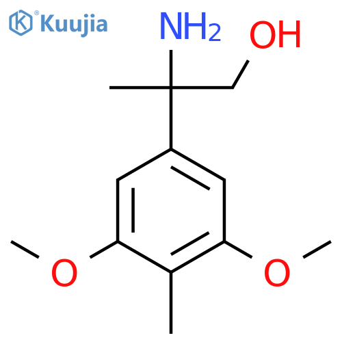 2-amino-2-(3,5-dimethoxy-4-methylphenyl)propan-1-ol structure