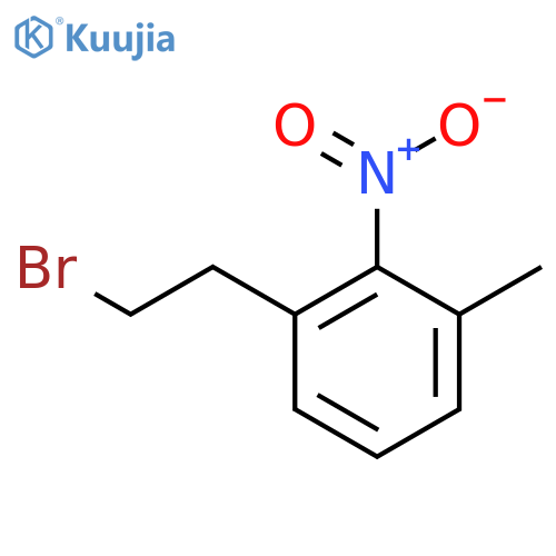 1-(2-bromoethyl)-3-methyl-2-nitrobenzene structure