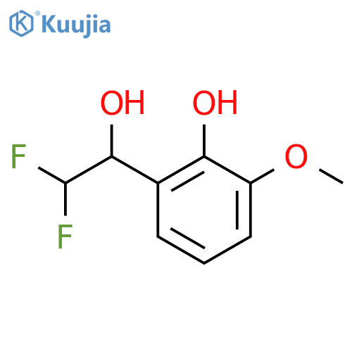 2-(2,2-difluoro-1-hydroxyethyl)-6-methoxyphenol structure
