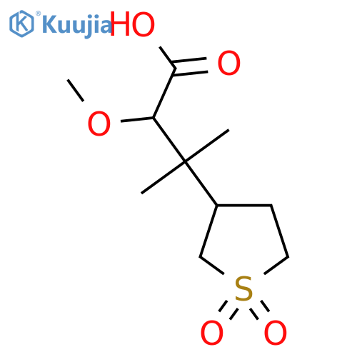 3-(1,1-dioxo-1lambda6-thiolan-3-yl)-2-methoxy-3-methylbutanoic acid structure