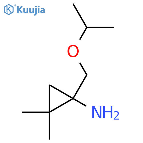 2,2-dimethyl-1-(propan-2-yloxy)methylcyclopropan-1-amine structure