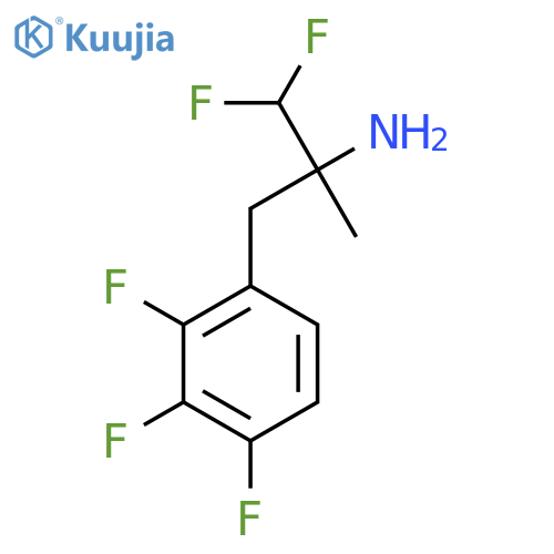 1,1-difluoro-2-methyl-3-(2,3,4-trifluorophenyl)propan-2-amine structure