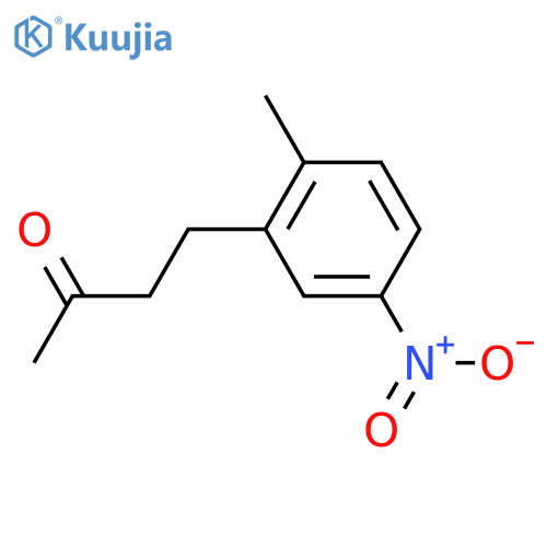 4-(2-methyl-5-nitrophenyl)butan-2-one structure