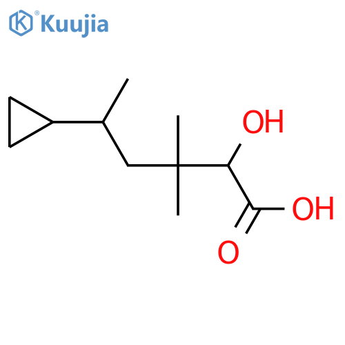 5-Cyclopropyl-2-hydroxy-3,3-dimethylhexanoic acid structure
