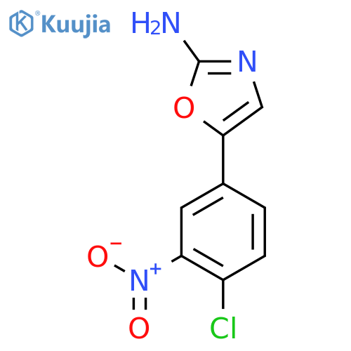 5-(4-chloro-3-nitrophenyl)-1,3-oxazol-2-amine structure