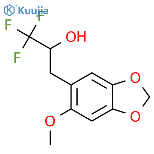 1,1,1-trifluoro-3-(6-methoxy-1,3-dioxaindan-5-yl)propan-2-ol structure