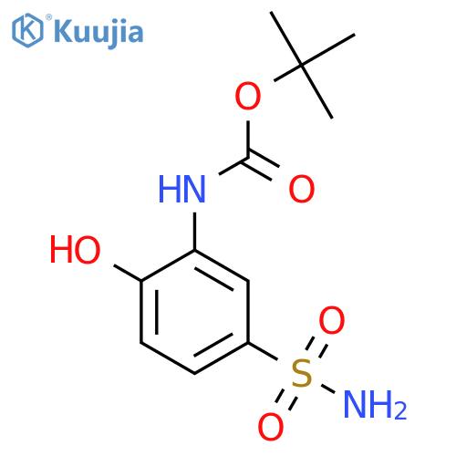 tert-butyl N-(2-hydroxy-5-sulfamoylphenyl)carbamate structure