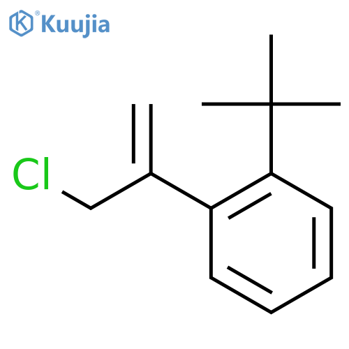 1-tert-butyl-2-(3-chloroprop-1-en-2-yl)benzene structure