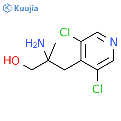 2-amino-3-(3,5-dichloropyridin-4-yl)-2-methylpropan-1-ol structure