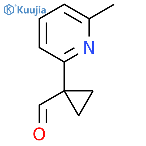 1-(6-methylpyridin-2-yl)cyclopropane-1-carbaldehyde structure