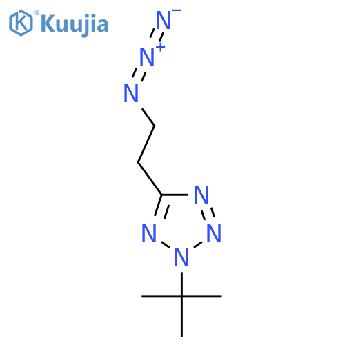 5-(2-azidoethyl)-2-tert-butyl-2H-1,2,3,4-tetrazole structure