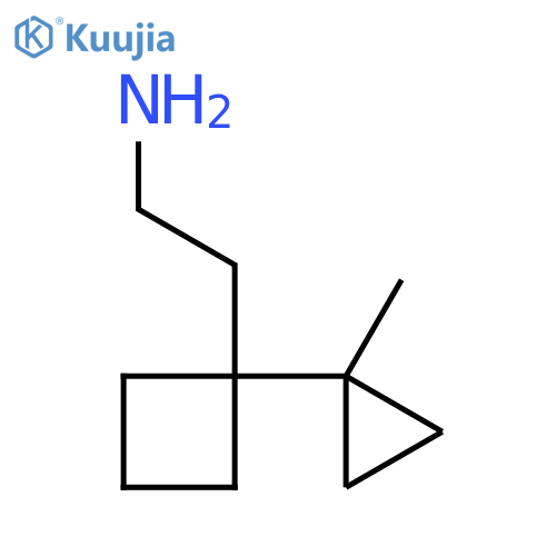 2-1-(1-methylcyclopropyl)cyclobutylethan-1-amine structure