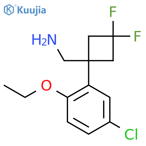 1-(5-chloro-2-ethoxyphenyl)-3,3-difluorocyclobutylmethanamine structure