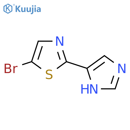 5-bromo-2-(1H-imidazol-4-yl)-1,3-thiazole structure