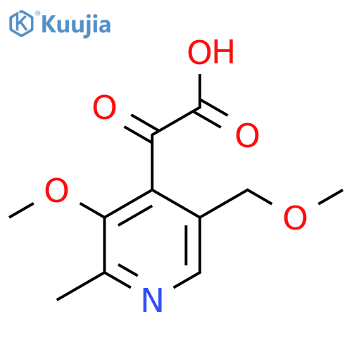 2-3-methoxy-5-(methoxymethyl)-2-methylpyridin-4-yl-2-oxoacetic acid structure