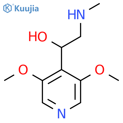 1-(3,5-Dimethoxypyridin-4-yl)-2-(methylamino)ethan-1-ol structure