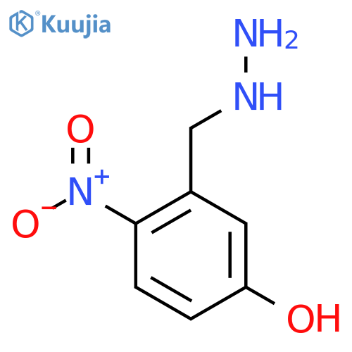 3-(hydrazinylmethyl)-4-nitrophenol structure