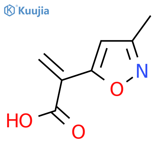 2-(3-methyl-1,2-oxazol-5-yl)prop-2-enoic acid structure