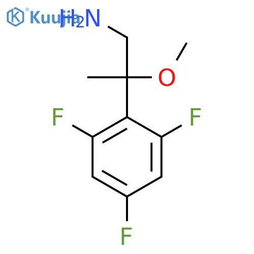 2-methoxy-2-(2,4,6-trifluorophenyl)propan-1-amine structure