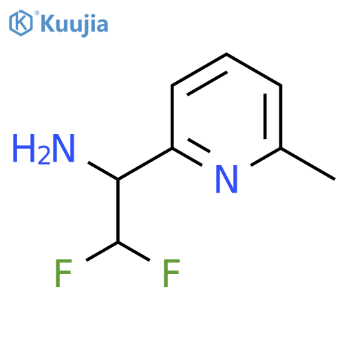 2,2-difluoro-1-(6-methylpyridin-2-yl)ethan-1-amine structure