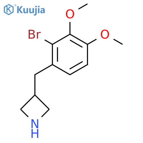 3-(2-bromo-3,4-dimethoxyphenyl)methylazetidine structure