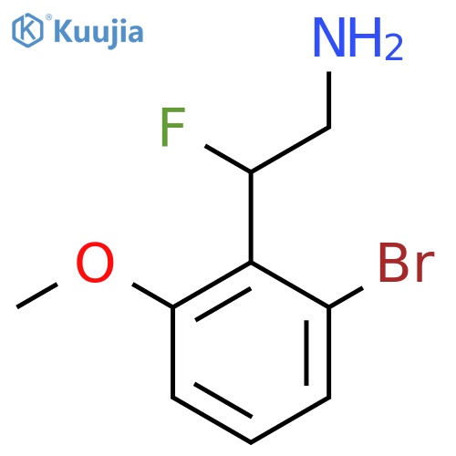 2-(2-bromo-6-methoxyphenyl)-2-fluoroethan-1-amine structure