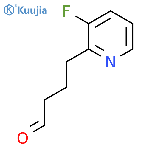 4-(3-fluoropyridin-2-yl)butanal structure