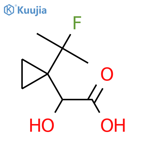 2-1-(2-fluoropropan-2-yl)cyclopropyl-2-hydroxyacetic acid structure