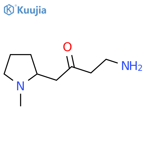 4-Amino-1-(1-methylpyrrolidin-2-yl)butan-2-one structure